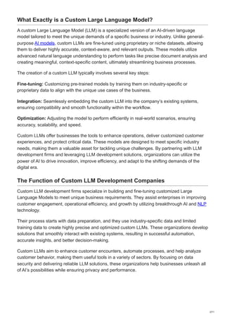 Top 10 LLM Development Companies in 2026: Custom AI Solutions for ...