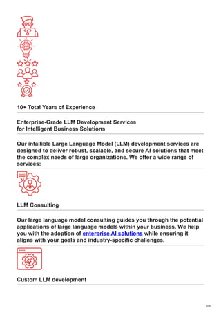 Enterprise-Grade Large Language Model Development Services by SoluLab | PDF