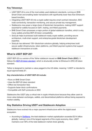 Comprehensive Guide to Integrating USDT BEP-20 into Crypto Wallet Apps ...