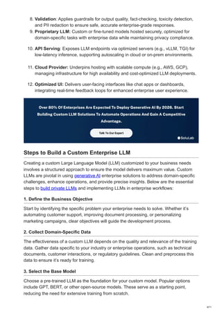 How Businesses Build Custom Large Language Models for Enterprise ...
