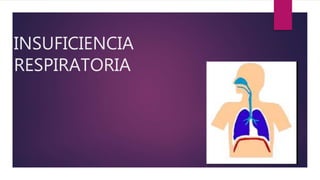 INSUFICIENCIA
RESPIRATORIA
 