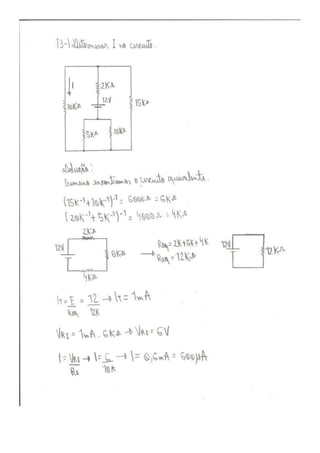 Exercícios de Circuitos Elétricos Resolvidos