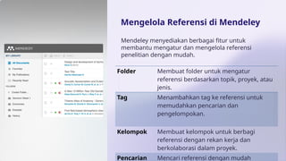 Solusi Cerdas untuk Manajemen Referensi Penelitian | PPTX