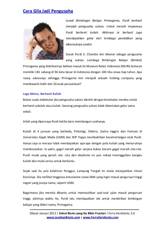 Solusi bisnis yang ga bikin frustasi
