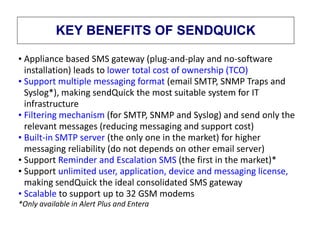 Solusi sms gateway SENDQUICK ENTERA | PDF