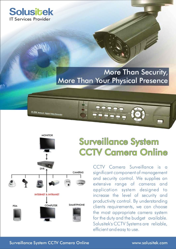 solusitek cctv camera surveillance system video surveillance flyer