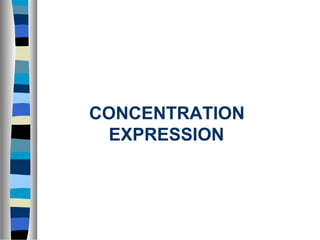 CONCENTRATION
EXPRESSION
 