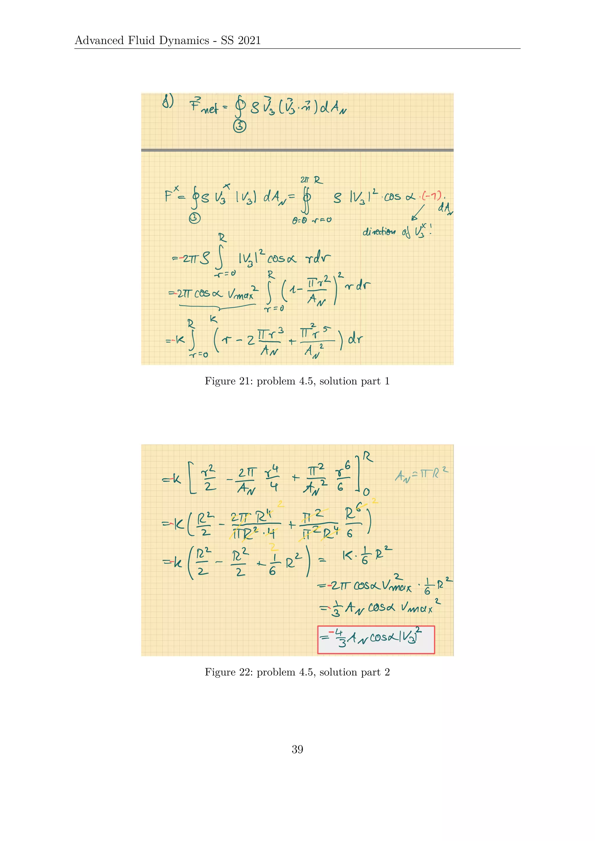 Advanced Fluid Dynamics - SS 2021
Figure 21: problem 4.5, solution part 1
Figure 22: problem 4.5, solution part 2
39
 