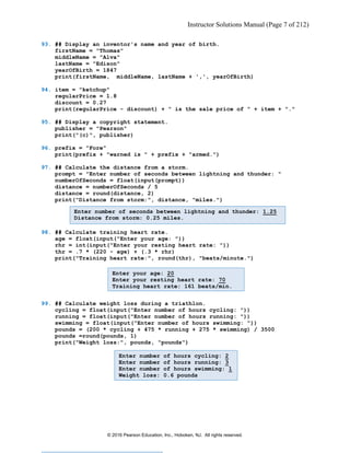 Solution Manual for Introduction to Programming Using Python 1st ...