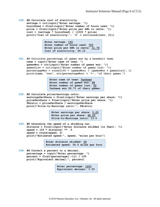 Solution Manual for Introduction to Programming Using Python 1st ...