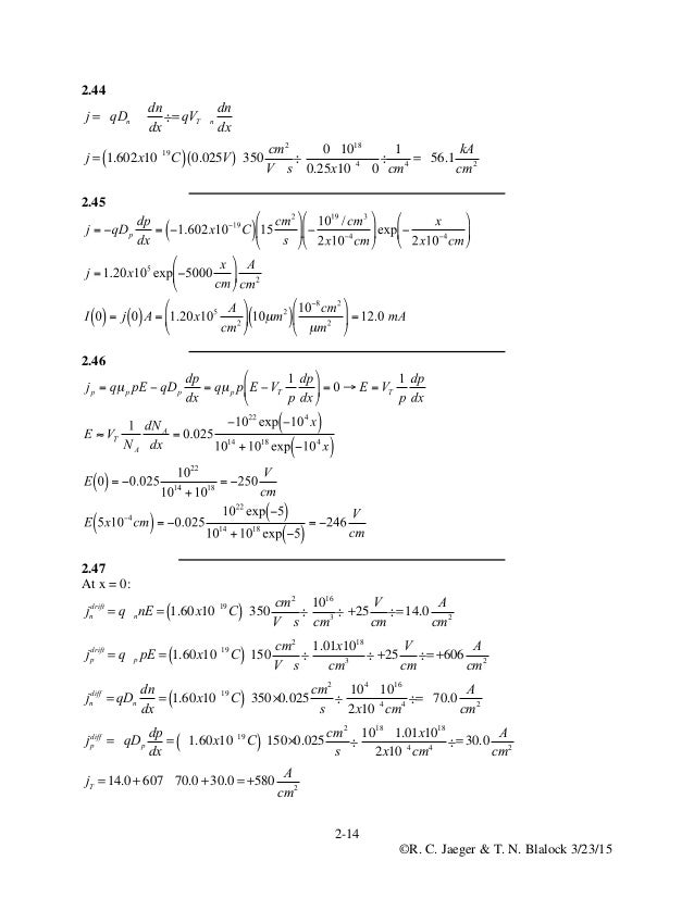 Solution Manual For Microelectronic Circuit Design 5th Edition By Jae
