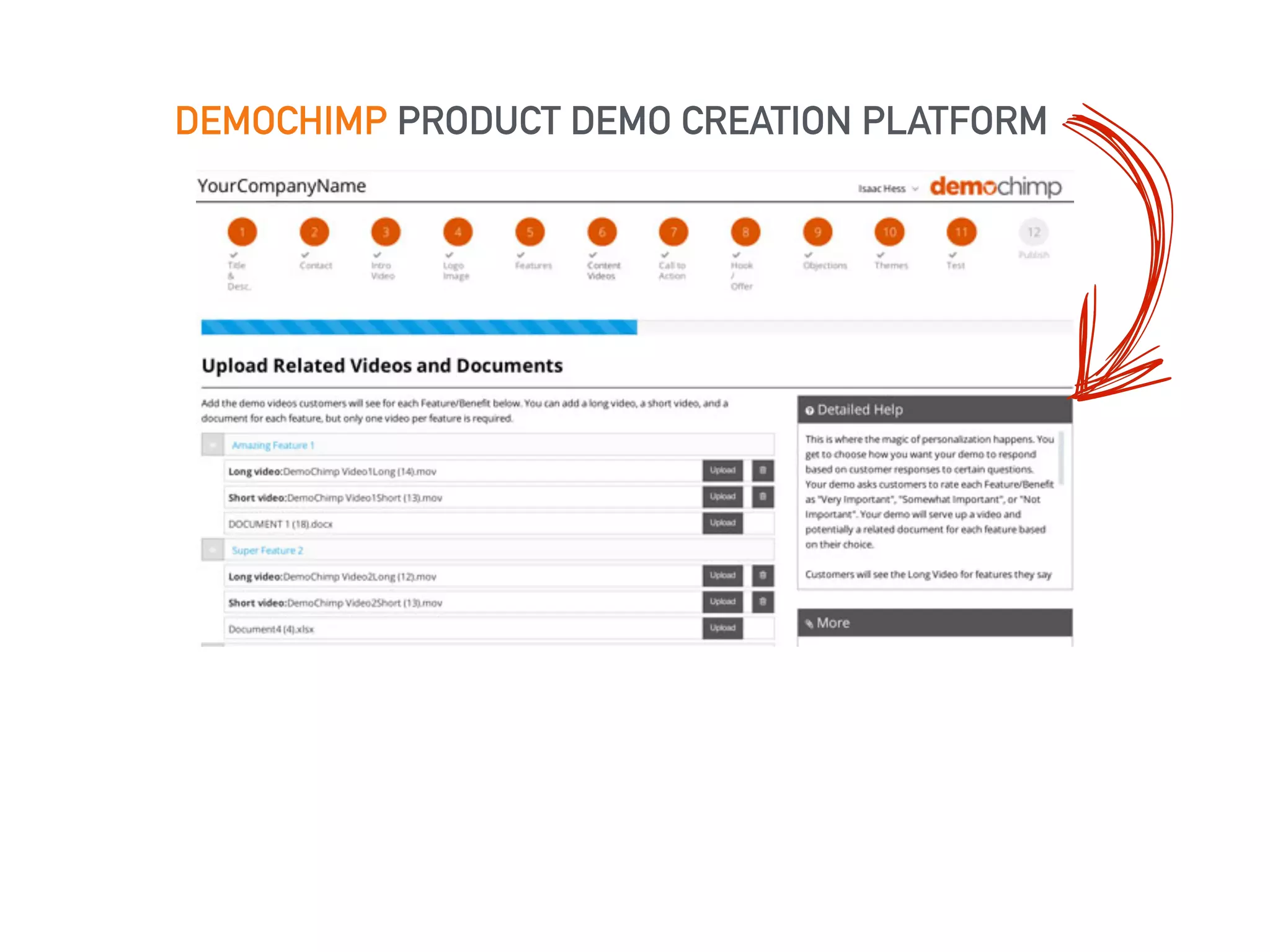DEMOCHIMP PRODUCT DEMO CREATION PLATFORM 
 