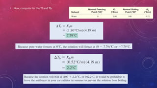 • Now, compute for the Tf and Tb:
 