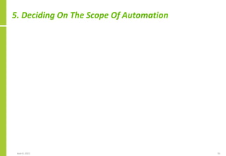 5. Deciding On The Scope Of Automation
June 8, 2021 55
 