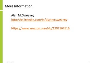 More Information
Alan McSweeney
http://ie.linkedin.com/in/alanmcsweeney
https://www.amazon.com/dp/1797567616
02 February 2...