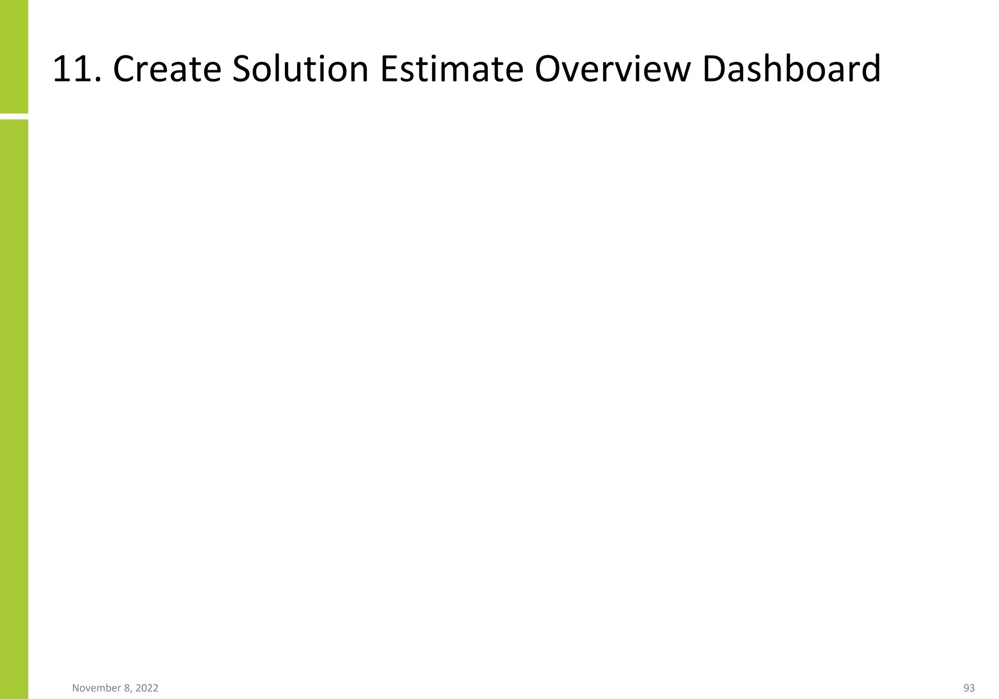 11. Create Solution Estimate Overview Dashboard
November 8, 2022 93
 