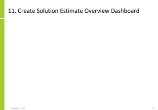 11. Create Solution Estimate Overview Dashboard
November 8, 2022 93
 