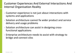 Solution Architecture And User And Customer Experience | PDF