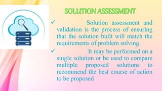 Solution assessment and mobility map | PPTX