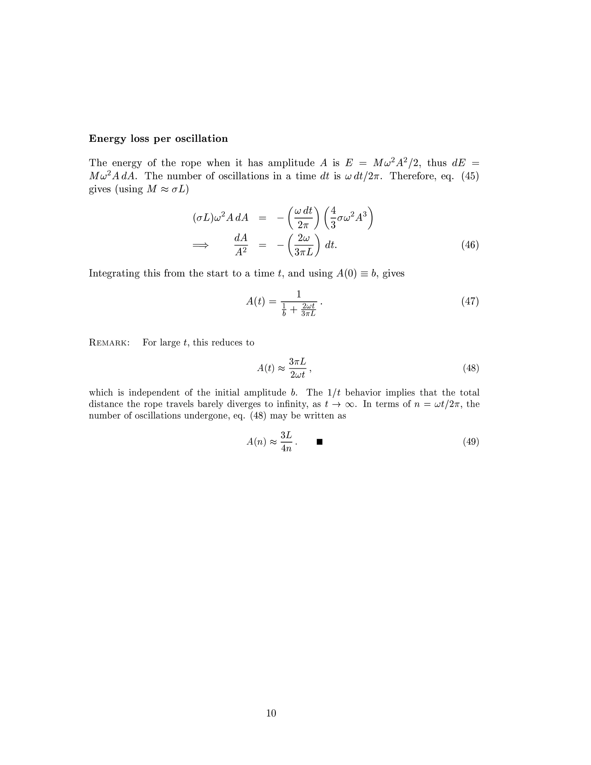 Ò Ö Ý ÐÓ×× Ô Ö Ó× ÐÐ Ø ÓÒ
Ì Ò Ö Ý Ó Ø ÖÓÔ Û Ò Ø × ÑÔÐ ØÙ × Å ¾ ¾ ¾¸ Ø Ù×
Å ¾ º Ì ÒÙÑ Ö Ó Ó× ÐÐ Ø ÓÒ× Ò Ø Ñ Ø × Ø ¾ º Ì Ö ÓÖ ¸ Õº ´ µ
Ú × ´Ù× Ò Å Äµ
´ Äµ ¾   Ø
¾ ¿
¾ ¿
µ ¾   ¾
¿ Ä
Ø ´ µ
ÁÒØ Ö Ø Ò Ø × ÖÓÑ Ø ×Ø ÖØ ØÓ Ø Ñ Ø¸ Ò Ù× Ò ´¼µ ¸ Ú ×
´Øµ
½
½ · ¾ Ø
¿ Ä
´ µ
Ê Ñ Ö ÓÖ Ð Ö Ø¸ Ø × Ö Ù × ØÓ
´Øµ ¿ Ä
¾ Ø
´ µ
Û × Ò Ô Ò ÒØ Ó Ø Ò Ø Ð ÑÔÐ ØÙ º Ì ½ Ø Ú ÓÖ ÑÔÐ × Ø Ø Ø ØÓØ Ð
×Ø Ò Ø ÖÓÔ ØÖ Ú Ð× Ö ÐÝ Ú Ö × ØÓ Ò¬Ò ØÝ¸ × Ø ½º ÁÒ Ø ÖÑ× Ó Ò Ø ¾ ¸ Ø
ÒÙÑ Ö Ó Ó× ÐÐ Ø ÓÒ× ÙÒ Ö ÓÒ ¸ Õº ´ µ Ñ Ý ÛÖ ØØ Ò ×
´Òµ ¿Ä
Ò
´ µ
½¼
 