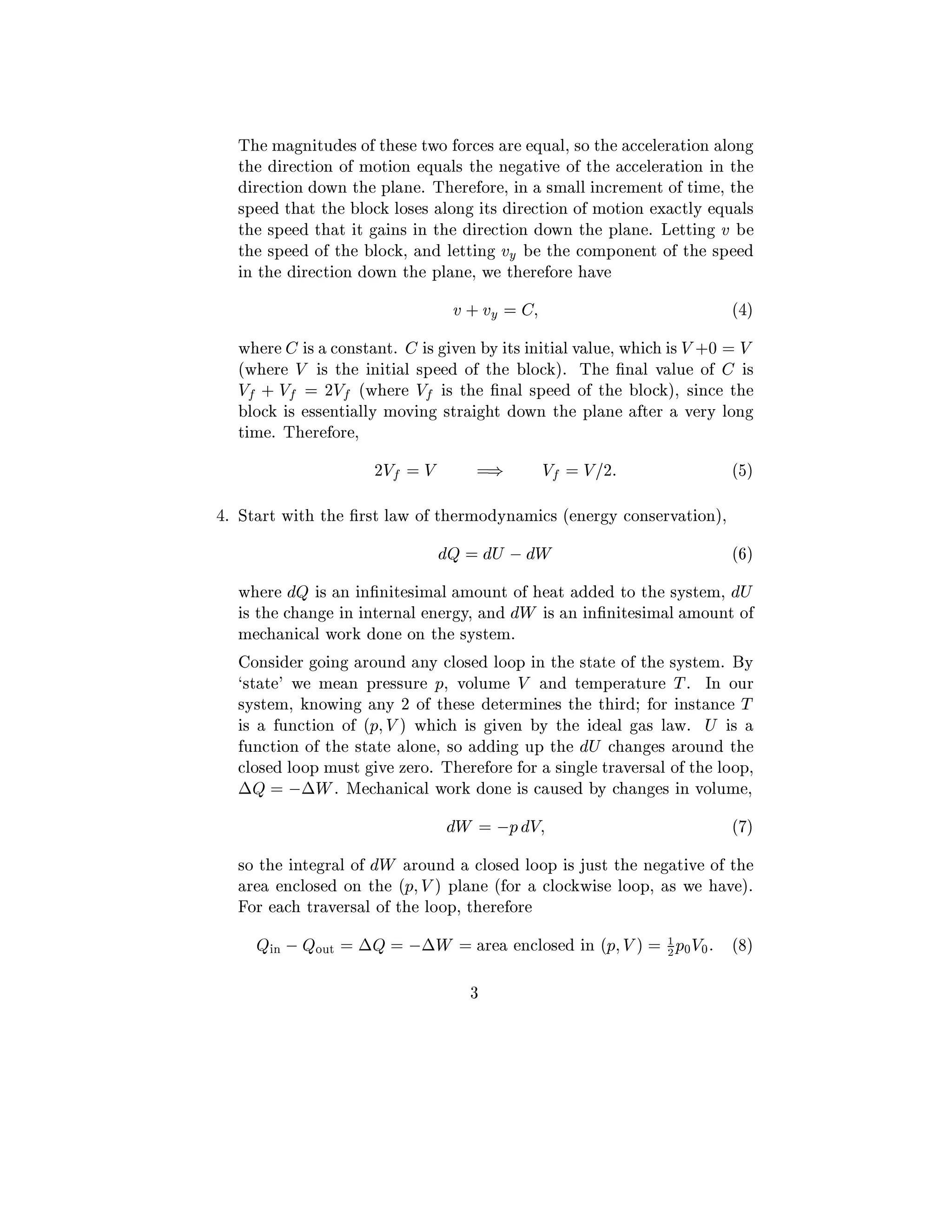Ì Ñ Ò ØÙ × Ó Ø × ØÛÓ ÓÖ × Ö ÕÙ Ð¸ ×Ó Ø Ð Ö Ø ÓÒ ÐÓÒ
Ø Ö Ø ÓÒ Ó ÑÓØ ÓÒ ÕÙ Ð× Ø Ò Ø Ú Ó Ø Ð Ö Ø ÓÒ Ò Ø
Ö Ø ÓÒ ÓÛÒ Ø ÔÐ Ò º Ì Ö ÓÖ ¸ Ò ×Ñ ÐÐ Ò Ö Ñ ÒØ Ó Ø Ñ ¸ Ø
×Ô Ø Ø Ø ÐÓ ÐÓ× × ÐÓÒ Ø× Ö Ø ÓÒ Ó ÑÓØ ÓÒ Ü ØÐÝ ÕÙ Ð×
Ø ×Ô Ø Ø Ø Ò× Ò Ø Ö Ø ÓÒ ÓÛÒ Ø ÔÐ Ò º Ä ØØ Ò Ú
Ø ×Ô Ó Ø ÐÓ ¸ Ò Ð ØØ Ò ÚÝ Ø ÓÑÔÓÒ ÒØ Ó Ø ×Ô
Ò Ø Ö Ø ÓÒ ÓÛÒ Ø ÔÐ Ò ¸ Û Ø Ö ÓÖ Ú
Ú · ÚÝ ´ µ
Û Ö × ÓÒ×Ø ÒØº × Ú Ò Ý Ø× Ò Ø ÐÚ ÐÙ ¸ Û × Î ·¼ Î
´Û Ö Î × Ø Ò Ø Ð ×Ô Ó Ø ÐÓ µº Ì ¬Ò Ð Ú ÐÙ Ó ×
Î · Î ¾Î ´Û Ö Î × Ø ¬Ò Ð ×Ô Ó Ø ÐÓ µ¸ × Ò Ø
ÐÓ × ×× ÒØ ÐÐÝ ÑÓÚ Ò ×ØÖ Ø ÓÛÒ Ø ÔÐ Ò Ø Ö Ú ÖÝ ÐÓÒ
Ø Ñ º Ì Ö ÓÖ ¸
¾Î Î µ Î Î ¾ ´ µ
º ËØ ÖØ Û Ø Ø ¬Ö×Ø Ð Û Ó Ø ÖÑÓ ÝÒ Ñ × ´ Ò Ö Ý ÓÒ× ÖÚ Ø ÓÒµ¸
É Í   Ï ´ µ
Û Ö É × Ò Ò¬Ò Ø × Ñ Ð ÑÓÙÒØ Ó Ø ØÓ Ø ×Ý×Ø Ñ¸ Í
× Ø Ò Ò ÒØ ÖÒ Ð Ò Ö Ý¸ Ò Ï × Ò Ò¬Ò Ø × Ñ Ð ÑÓÙÒØ Ó
Ñ Ò Ð ÛÓÖ ÓÒ ÓÒ Ø ×Ý×Ø Ñº
ÓÒ× Ö Ó Ò ÖÓÙÒ ÒÝ ÐÓ× ÐÓÓÔ Ò Ø ×Ø Ø Ó Ø ×Ý×Ø Ñº Ý
×Ø Ø ³ Û Ñ Ò ÔÖ ××ÙÖ Ô¸ ÚÓÐÙÑ Î Ò Ø ÑÔ Ö ØÙÖ Ìº ÁÒ ÓÙÖ
×Ý×Ø Ñ¸ ÒÓÛ Ò ÒÝ ¾ Ó Ø × Ø ÖÑ Ò × Ø Ø Ö ÓÖ Ò×Ø Ò Ì
× ÙÒ Ø ÓÒ Ó ´Ô Î µ Û × Ú Ò Ý Ø Ð × Ð Ûº Í ×
ÙÒ Ø ÓÒ Ó Ø ×Ø Ø ÐÓÒ ¸ ×Ó Ò ÙÔ Ø Í Ò × ÖÓÙÒ Ø
ÐÓ× ÐÓÓÔ ÑÙ×Ø Ú Þ ÖÓº Ì Ö ÓÖ ÓÖ × Ò Ð ØÖ Ú Ö× Ð Ó Ø ÐÓÓÔ¸
¡É  ¡Ïº Å Ò Ð ÛÓÖ ÓÒ × Ù× Ý Ò × Ò ÚÓÐÙÑ ¸
Ï  Ô Î ´ µ
×Ó Ø ÒØ Ö Ð Ó Ï ÖÓÙÒ ÐÓ× ÐÓÓÔ × Ù×Ø Ø Ò Ø Ú Ó Ø
Ö Ò ÐÓ× ÓÒ Ø ´Ô Î µ ÔÐ Ò ´ ÓÖ ÐÓ Û × ÐÓÓÔ¸ × Û Ú µº
ÓÖ ØÖ Ú Ö× Ð Ó Ø ÐÓÓÔ¸ Ø Ö ÓÖ
É Ò  ÉÓÙØ ¡É  ¡Ï Ö Ò ÐÓ× Ò ´Ô Î µ ½
¾ Ô¼Î¼ ´ µ
¿
 