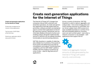 SQL Anywhere- Solution Brief- Embed Data Management in Your Mobile ...