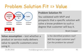 How To get to problem / solution fit