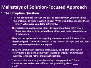 Solution focused therapy ppt | PPT