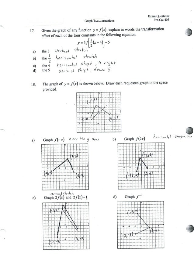 Solution Key Exam Questions Review Solution Key Exam Questions Review