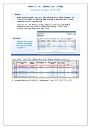 [Solution]Knovel활용예제
