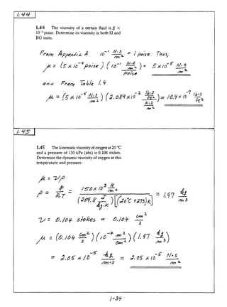 Solution manual fundamentals of fluid mechanics (4th edition) | PDF
