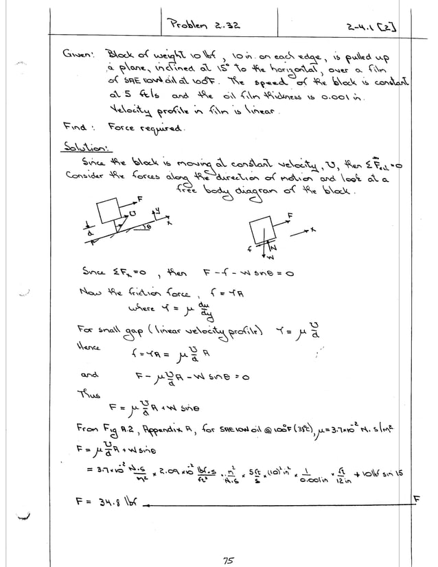 [Solution manual] fluid mechanics fox & mcdonald