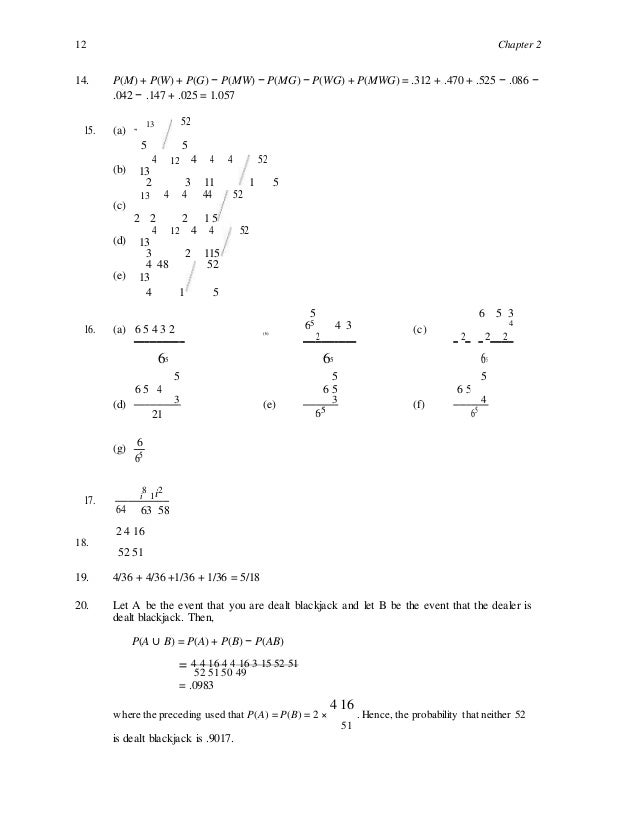 First course in probability 9e solutions manual class First course in probability 9e solutions manual class