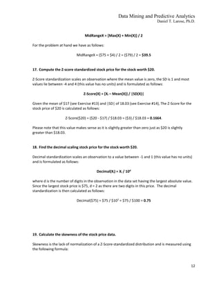 Solutions for Problems in Data Mining and Predictive Analytics, 2nd ...