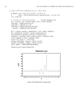 Solutions for Exercises in Digital Signal Processing Using MATLAB, 4th ...