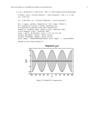 Solutions for Exercises in Digital Signal Processing Using MATLAB, 4th ...