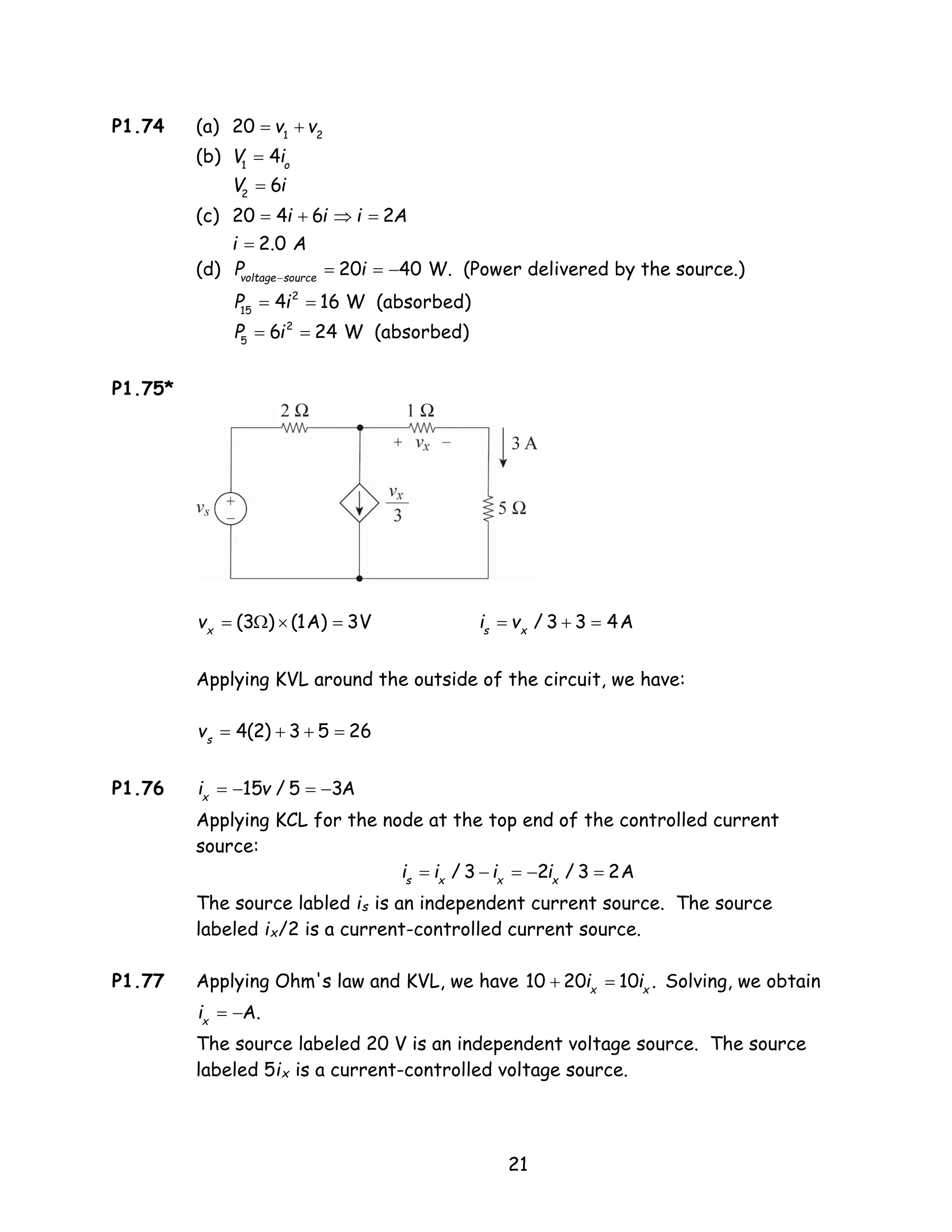 Solutions for Electrical Engineering, 7th Edition by Allan Hambley | PDF