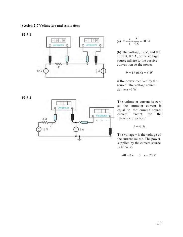 Solution Manual For Introduction To Electric Circuits