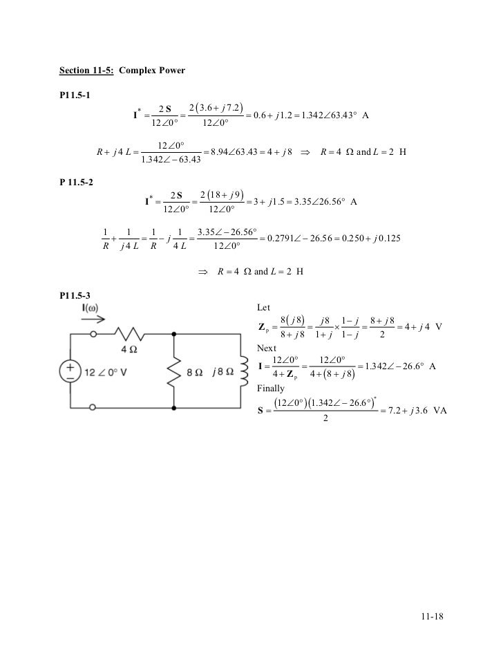 Solution manual for introduction to electric circuits