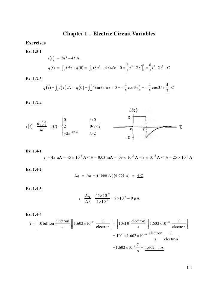 Solution manual for introduction to electric circuits