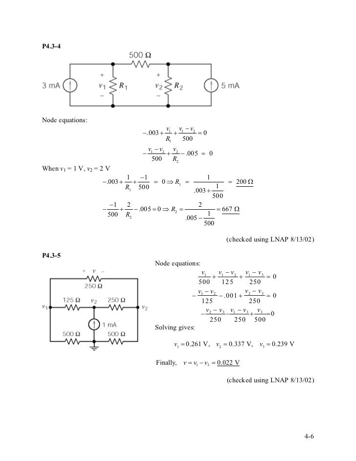 Solution manual for introduction to electric circuits