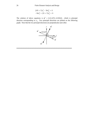 Solution manual for introduction to finite element analysis and design ...