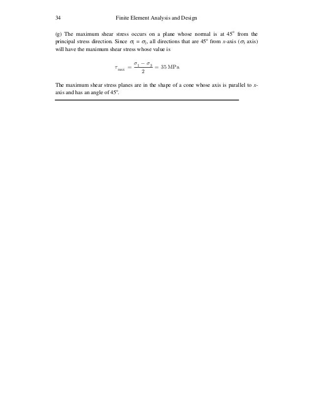Solution manual for introduction to finite element analysis and desig 
