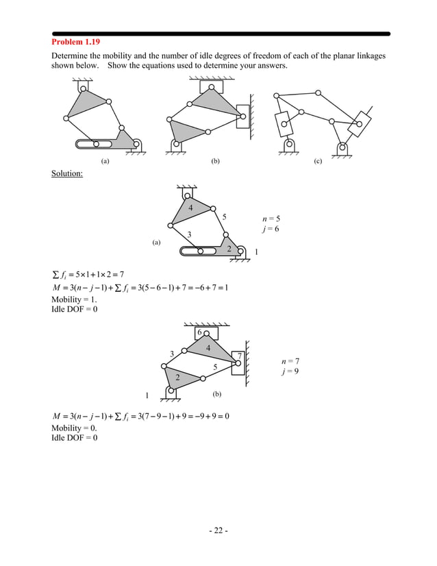Solutions for Kinematics, Dynamics, and Design of Machinery (3rd ...