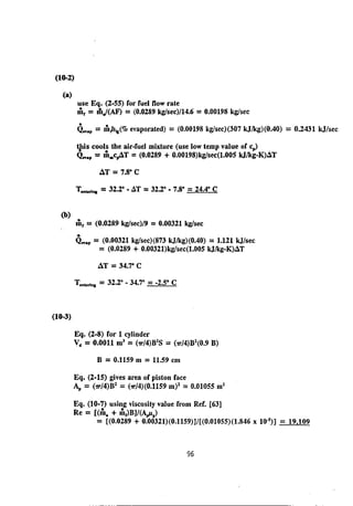Solution manual internal combstion engine by willard w. pulkrabek
