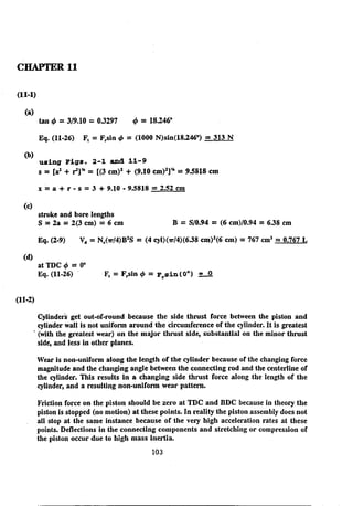 Solution manual internal combstion engine by willard w. pulkrabek