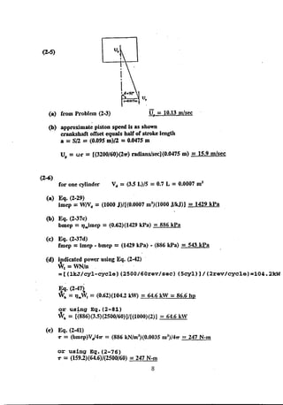 Solution manual internal combstion engine by willard w. pulkrabek