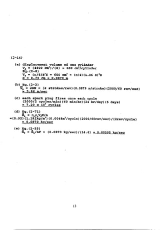 Solution manual internal combstion engine by willard w. pulkrabek