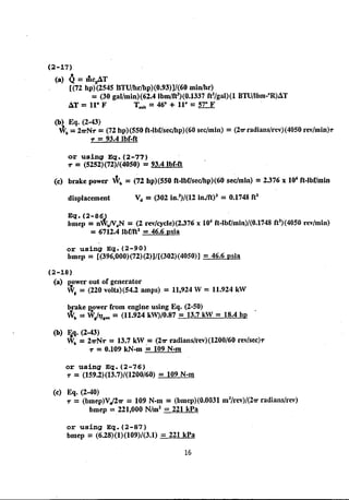 Solution manual internal combstion engine by willard w. pulkrabek