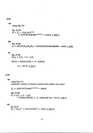Solution manual internal combstion engine by willard w. pulkrabek
